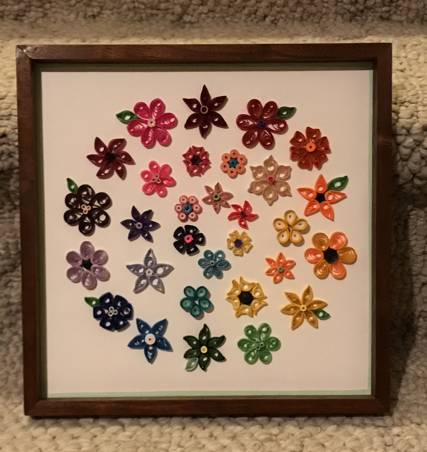 The second quilling frame  with quilling